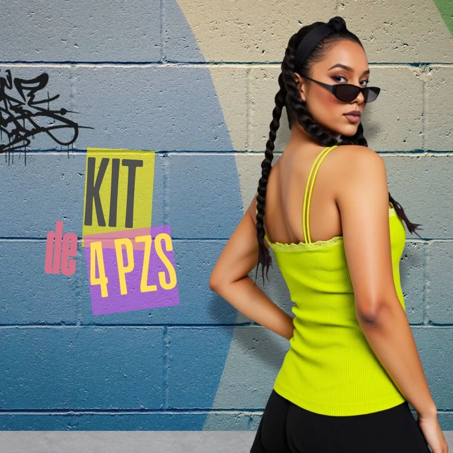 TR3.0 BLUSA TIRANTES CON HOLAN KIT DE 4 4286